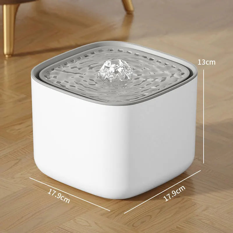 3L Automatic Cat and Dog Water Fountain with Triple Filtration – USB Electric Pet Water Dispenser for Cats & Small Dogs, Quiet Recirculating Water Bowl