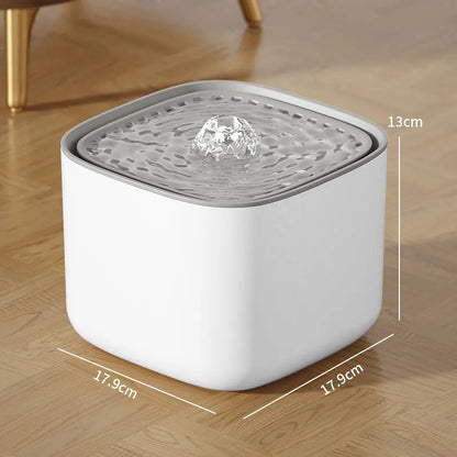 3L Automatic Cat and Dog Water Fountain with Triple Filtration – USB Electric Pet Water Dispenser for Cats & Small Dogs, Quiet Recirculating Water Bowl
