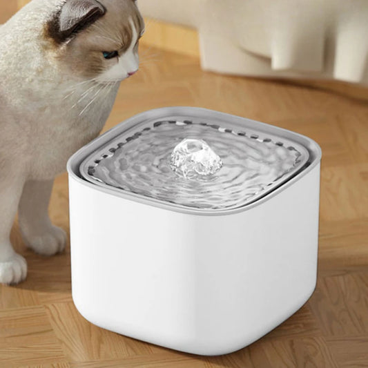 3L Automatic Cat and Dog Water Fountain with Triple Filtration – USB Electric Pet Water Dispenser for Cats & Small Dogs, Quiet Recirculating Water Bowl